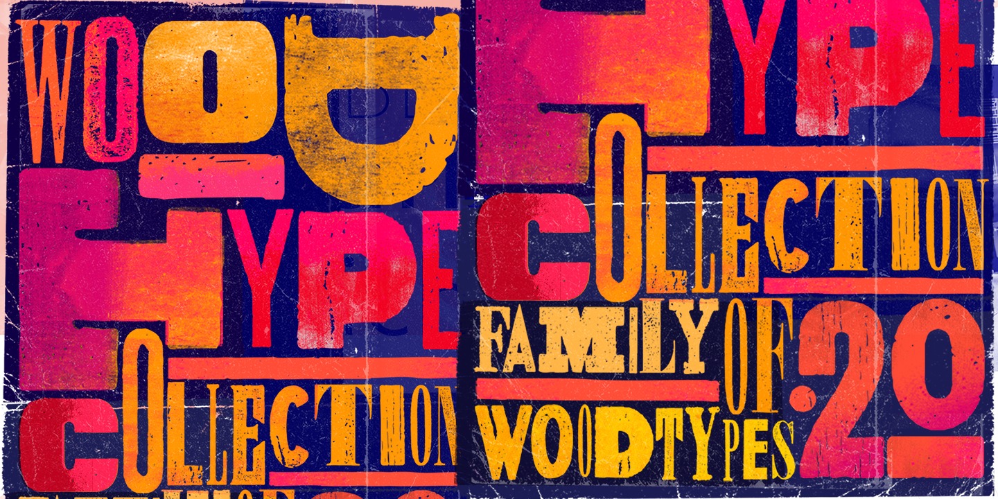 Шрифт Wood Type Collection